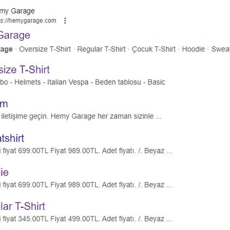 Hemy Garage Hemygarage.com İnternet Alışverişi
