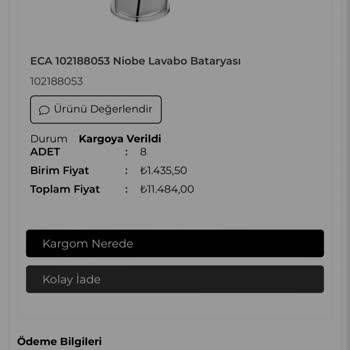 Makinekapinda.com Ürünlerim Kargoya Verilmedi.