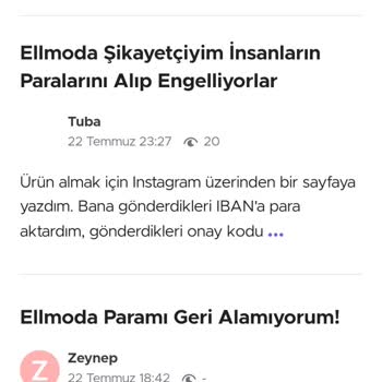 Ellmoda Yanıltıcı Kampanya Ve Hesap Engelleme Sorunu