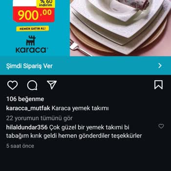 Karacca_mutfak (Instagram) Tarafından Yanıltıldım!