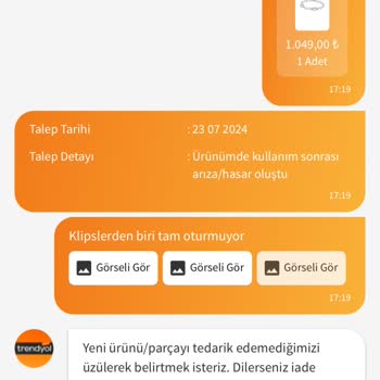 Pandora Mücevher Trendyol Pandora Satıcısının İlgisizliği Garantiyi Yerine Getirmemesi
