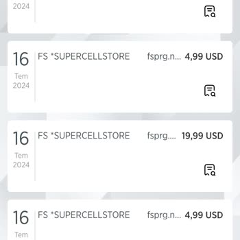 Supercell Ziraat Kredi Kartımdan Bilgim Dışında Yapılan Harcamalar