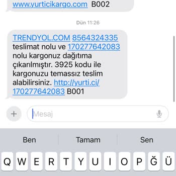 Yurtiçi Kargo Kargomu Yanlış Eve Verdi Kayıp