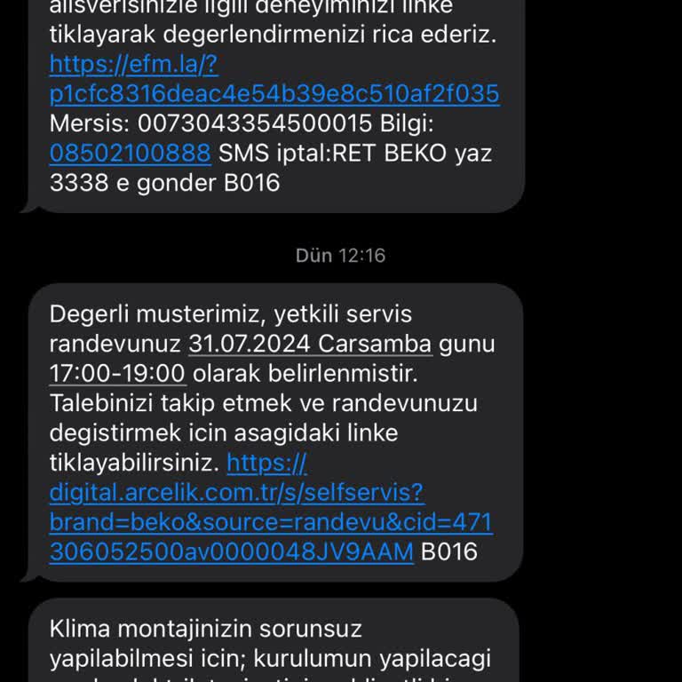 Beko Satış Ve Servis Mağduriyeti