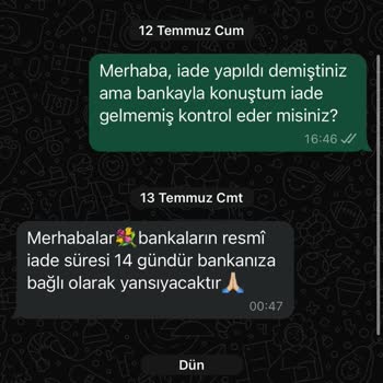 Abuello Butik İade Parasını Göndermiyor
