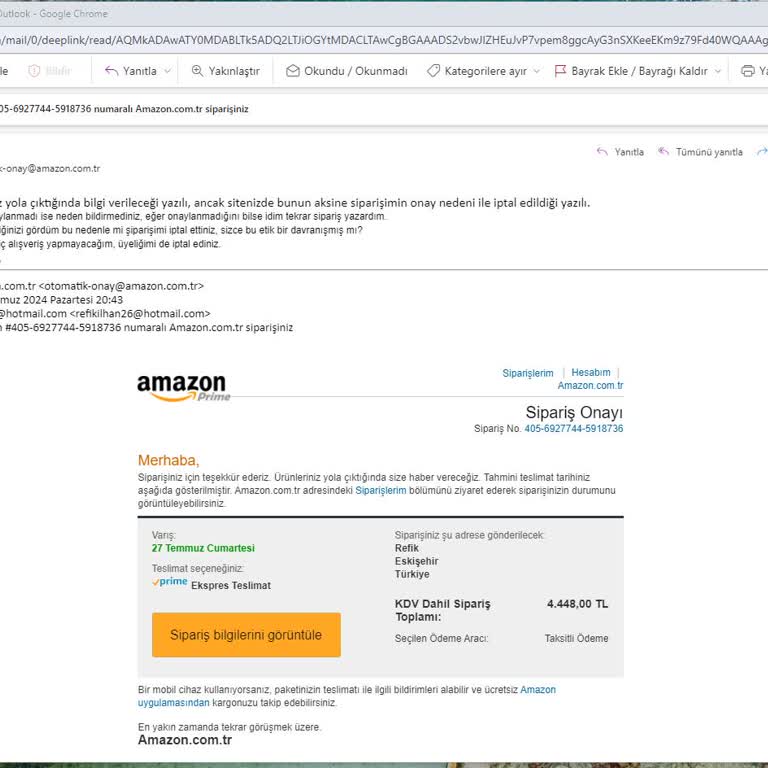 Amazondan Satın Aldığım 2 Ürün, Fiyat Yükseltildiği İçin İptal Edildi