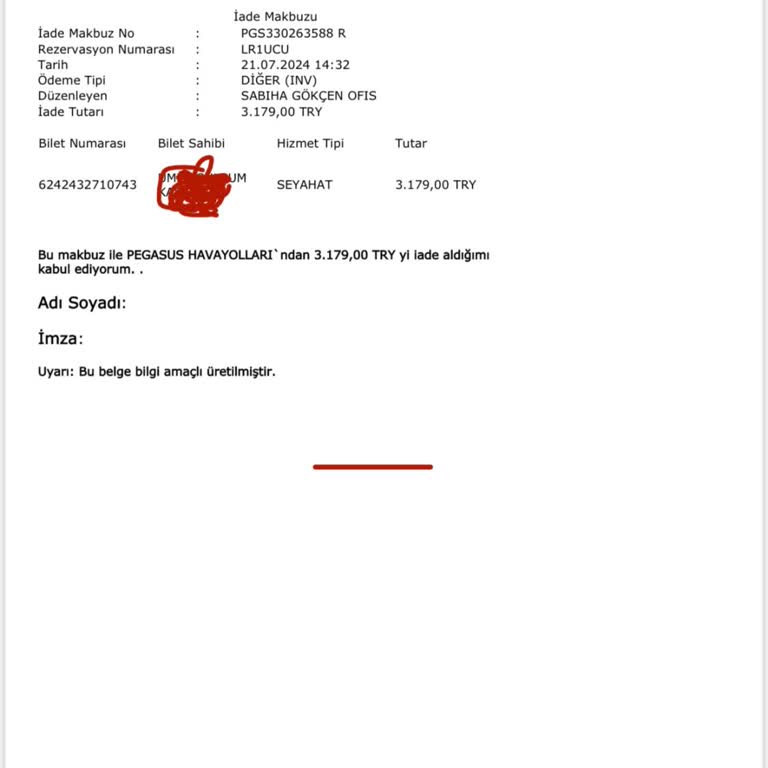 Obilet Ücret Detay Bilgisi İstiyorum