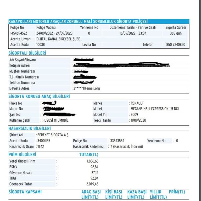 Sigorta Bilgi ve Gözetim Merkezi Hasarsızlık İndirimi Hatalı Görünüyor