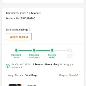 Trendyol Ve Sürat Kargo İle Yaşanan Teslimat Sorunu