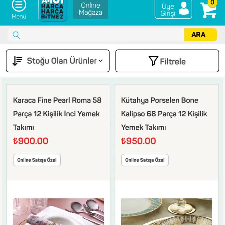 A101 Online Alışveriş Sitesi