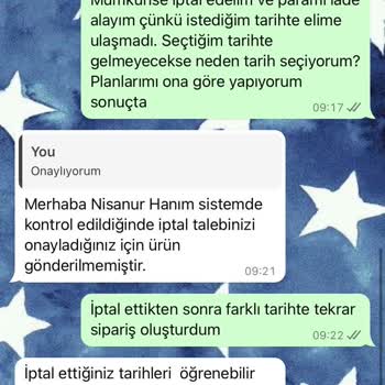 Varsapp Uygulamasında Sipariş Teslimat Sorunu