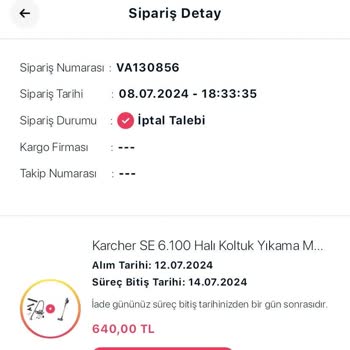 Varsapp Uygulamasında Sipariş Teslimat Sorunu