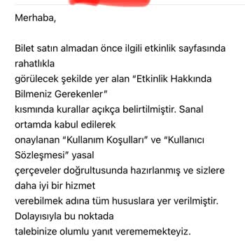 Bubilet Para İademi Yapmıyor!