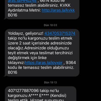 Aras Kargo Dağıtıma Çıkarmadan Dağıtıma Çıkarmadan, Kargoları Geri