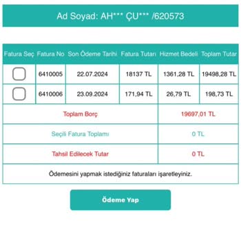 FaturaOdemelisin.net Yanlış Ödeme Ve Belirtilmeyen Komisyon Bedeli