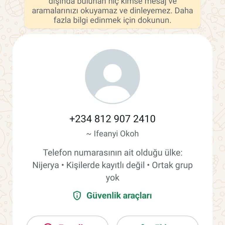 WhatsApp Adıma Gelen Mesajın Benimle Hiçbir İlgisi Yoktur Tanımam Etmem