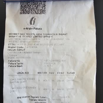 Dağ Tekstil Ürününe Sahip Çıkmıyor.