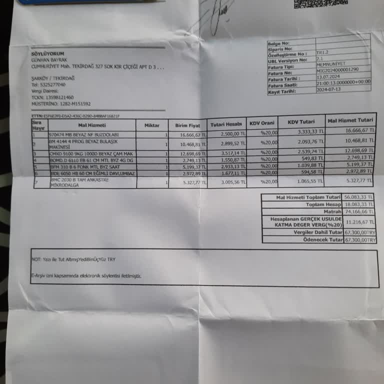 Beko Buzdolabı Nakli Gerçekleşmedi