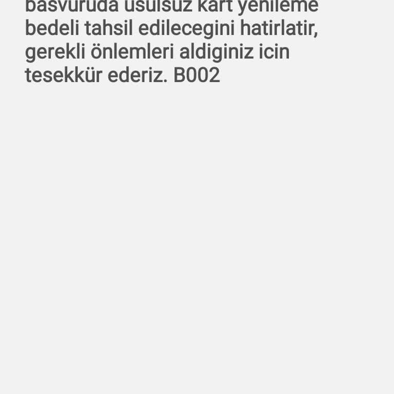 BELBİM (İstanbulkart) Engelli Kartım İle Usulsuz Basis İçin Mesaj Almam