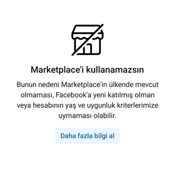 Facebook Marketplace Kullanılmıyor Önceden Vardı