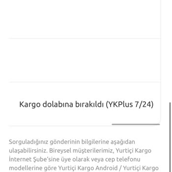 Yurtiçi Kargo Yk Plus İnistanbul Noktası Yok