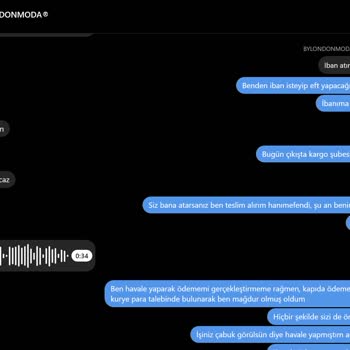 Bylondonmoda Fiyatı İade Etmiyor