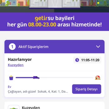 Getir Su Siparişi Verdiğim Halde Elime Ulaşmadı
