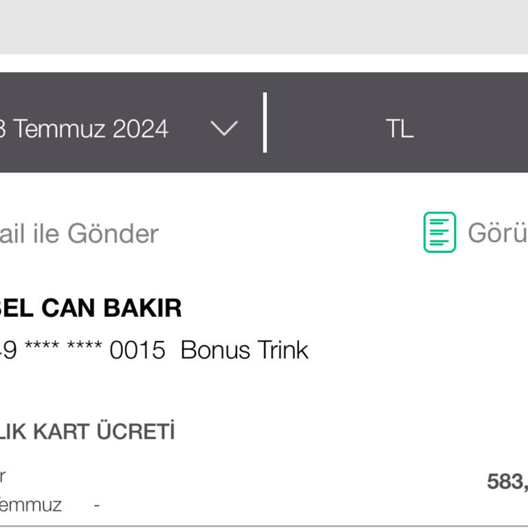 Garanti Bankası Kredi Kartı Aidatı
