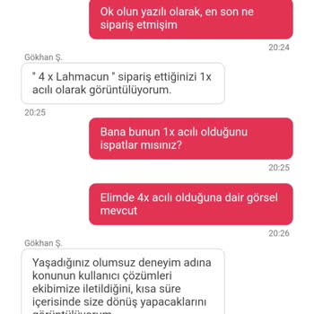 Yemeksepeti Yanlış Sipariş Ve İlgisiz Hizmet