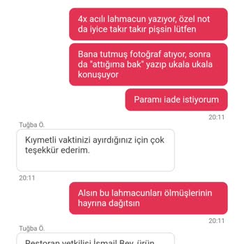 Yemeksepeti Yanlış Sipariş Ve İlgisiz Hizmet