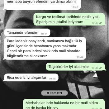 BenimPabucum Para İadesi Yapmıyor