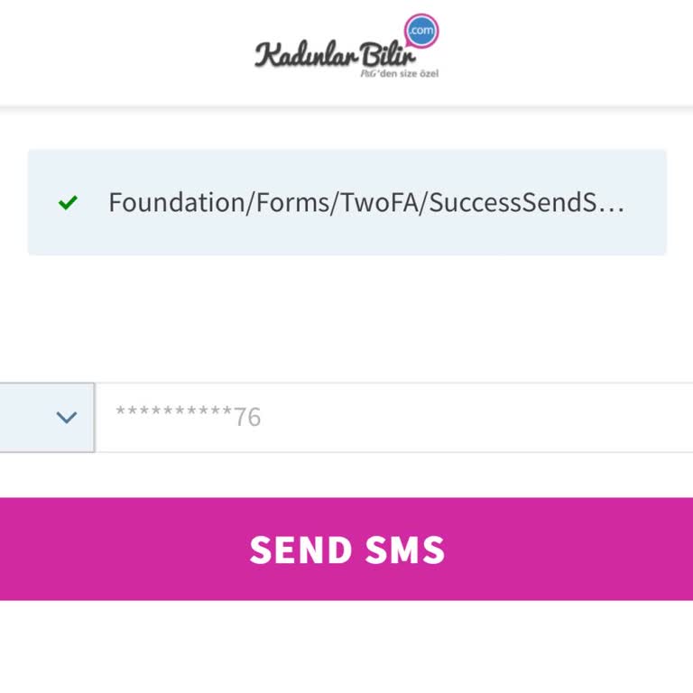 Kadınlar Bilir P&G Kod Yollamıyor