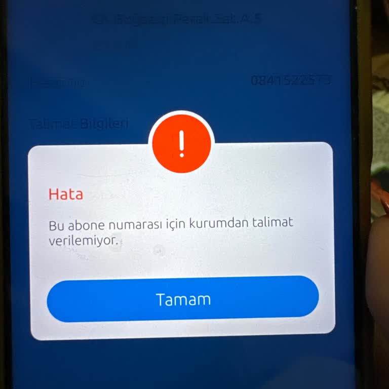 Ck Boğaziçi Ödeme Talimatı Hatası