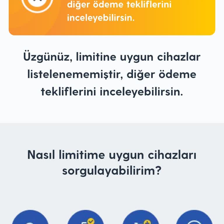 Turkcell Financell Ön Onaylı Kredi Limitiniz Bulunmamaktadır.