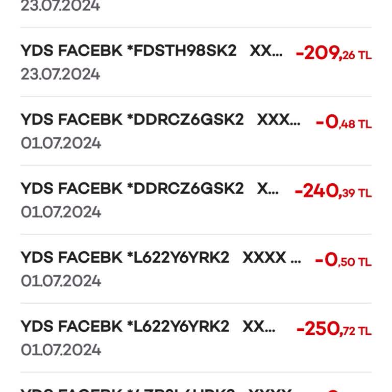 Facebook İzinim Olmadan Hesabımdan Para Çekmiş