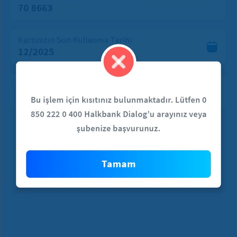 Halkbank Dijital Parola Bloke