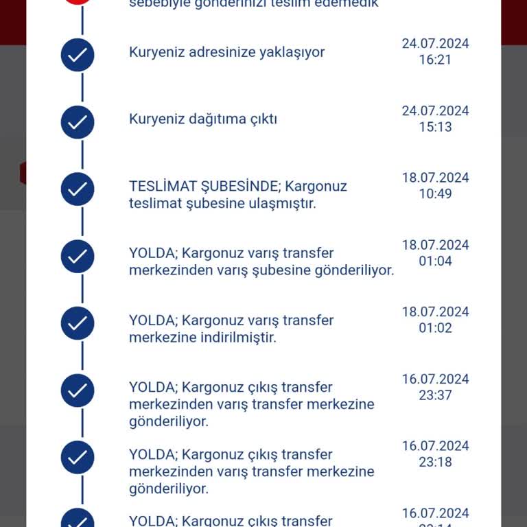 Aras Kargo Üzerinden Gelen Kargom Teslim Edilmedi