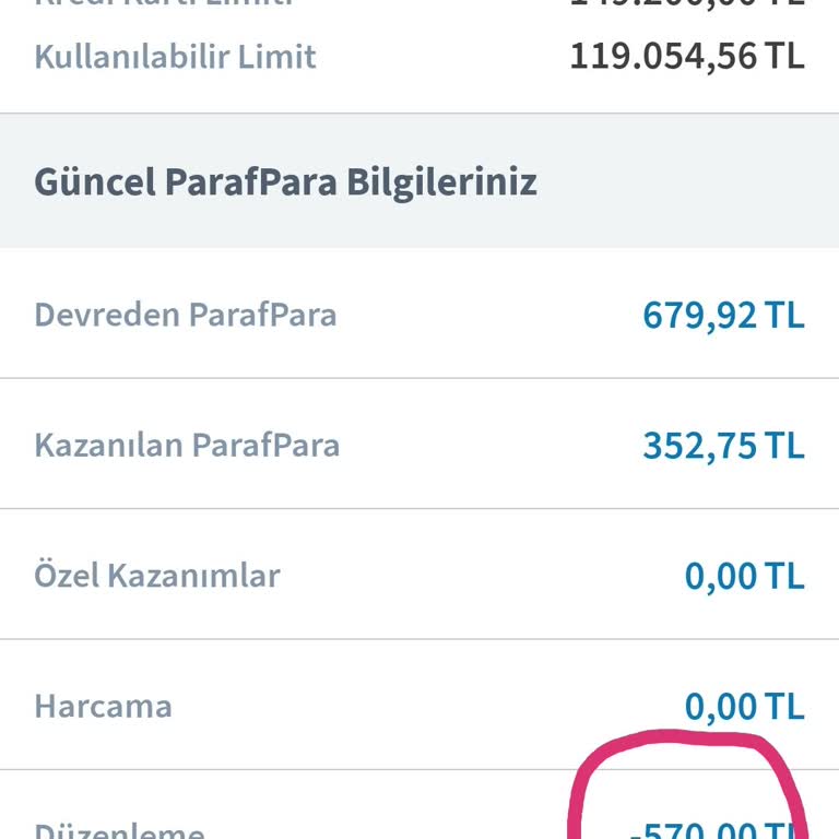 Halkbank Kartımdaki Paraf Paraları Düzeltme Adı Altında Siliyor.