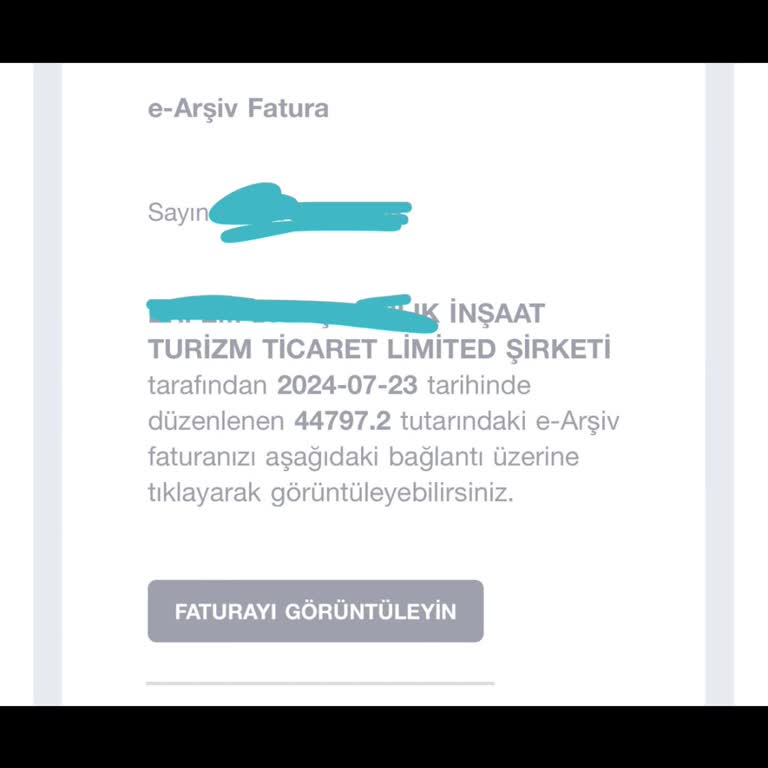 Sovos Türkiye Mail Fatura Kesimi!
