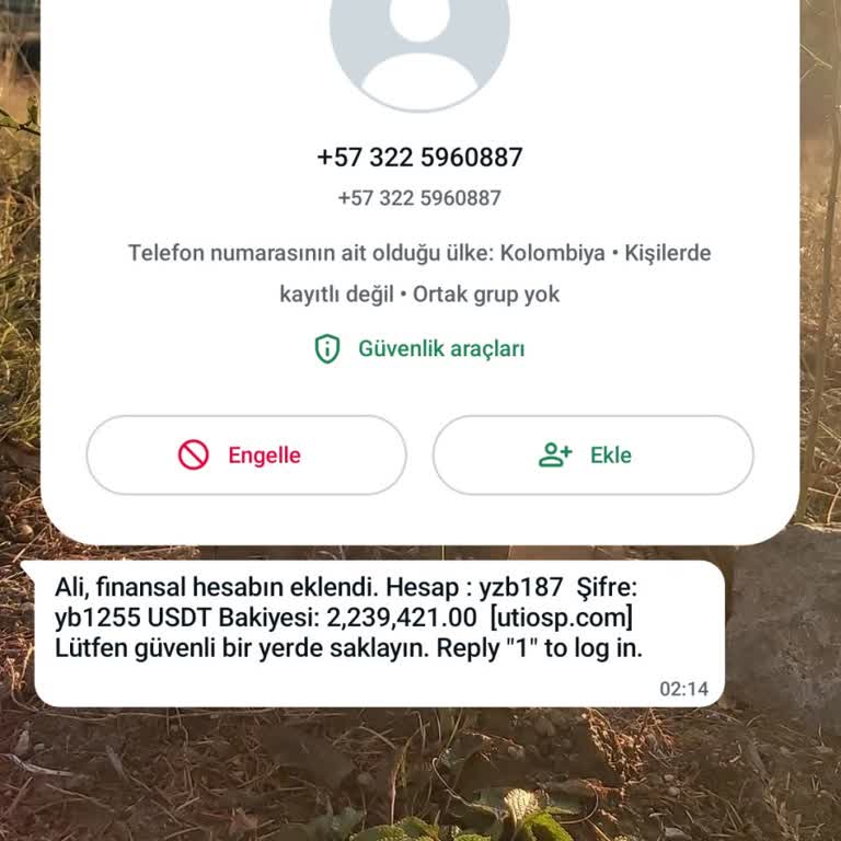 WhatsApp Şikayet Bilinmeyen Numara