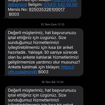 Vodafone İstemediğim Halde Talebimi Sürekli İptal Ediyorlar!
