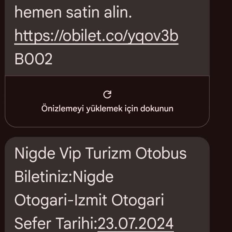 Obilet.com Üzerinden Aldığım Biletle İlgili Yaşadığım Sorun