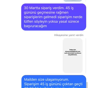 Vina Seramik 30/03/24 Tarihinde Verdiğim Siparişleri Hala Göndermedi.