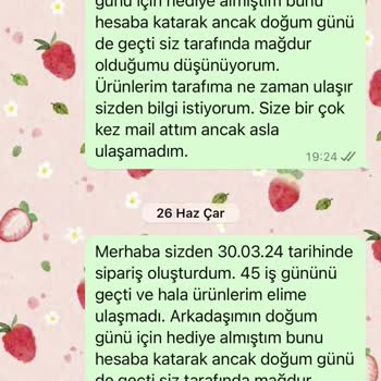 Vina Seramik 30/03/24 Tarihinde Verdiğim Siparişleri Hala Göndermedi.