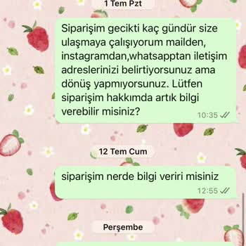 Vina Seramik 30/03/24 Tarihinde Verdiğim Siparişleri Hala Göndermedi.