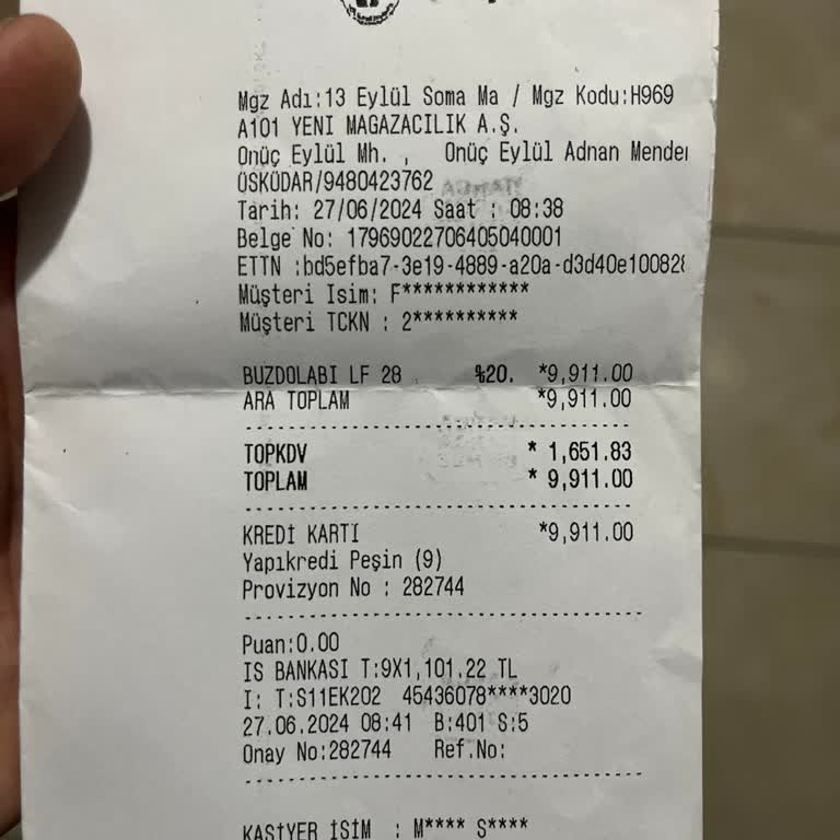 A101 SEG Marka Buzdolabı Teslimat Sorunu