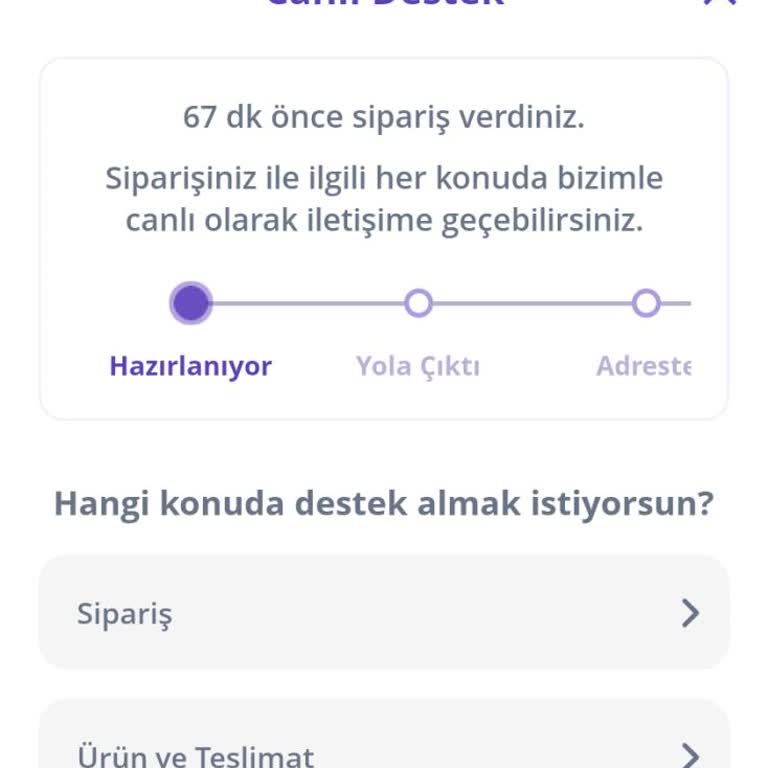 Getir Sipariş Unutuldu Hata