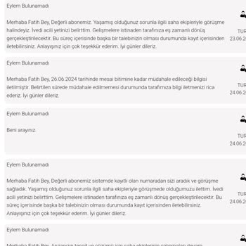 3AYDA Arızayı Çözemeyen Kalitesiz İnternet Servisi Sağlayan TurkNet.