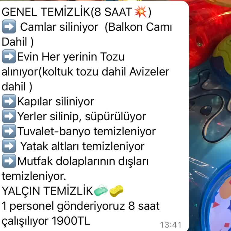 Yalçın Temizlik Firması Söylenenler Yapılmadan Çalışan Gitti