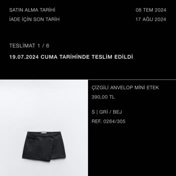 Zara Teslim Edilmeyen Kargo